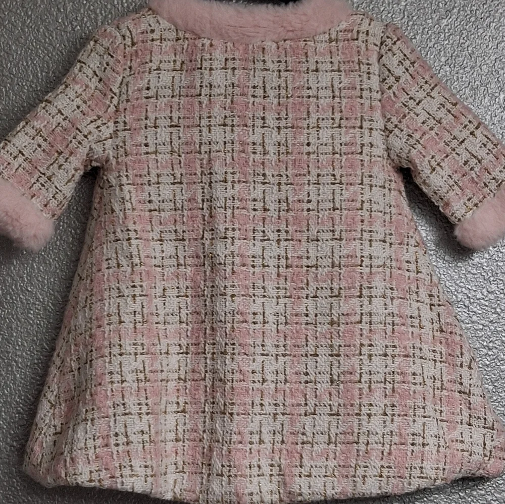 Rare Find Infant's Blueberi Boulevard Open Tweed Coat    Size 6-9mo